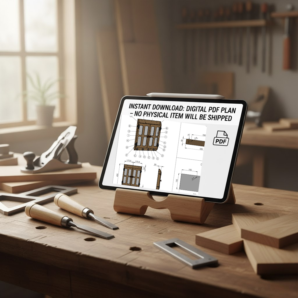 DIY Wall Key Holder Cabinet Plan – Laser/CNC Ready Organizer Blueprint | Instant Download