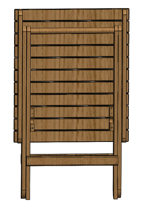 DIY Folding Wooden Table Kit – Sturdy & Space-Saving | Walnut Finish