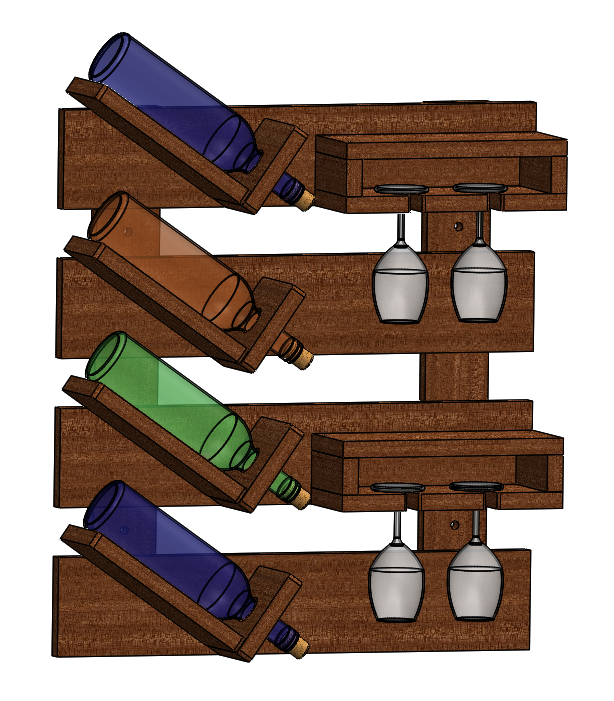 DIY Wooden Wine Rack – Woodworking Plan & Assembly Guide (PDF Download)