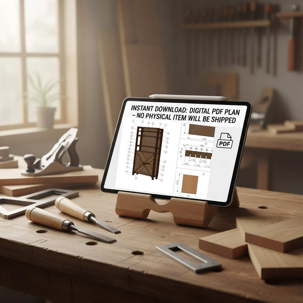 DIY Wine Rack Plan (Metric PDF) – Step-by-Step Woodworking Project for Home Bar