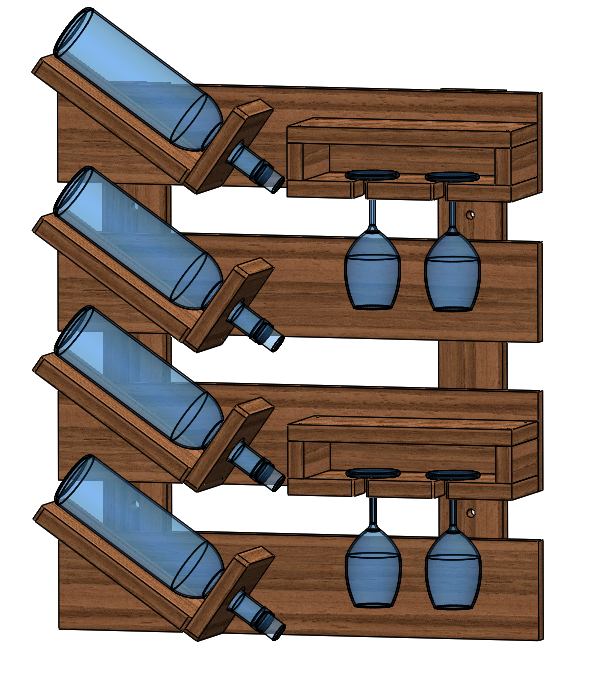 DIY Wooden Wine Rack – Woodworking Plan & Assembly Guide (PDF Download)