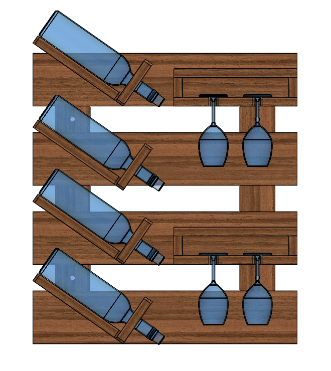 DIY Wooden Wine Rack – Woodworking Plan & Assembly Guide (PDF Download)