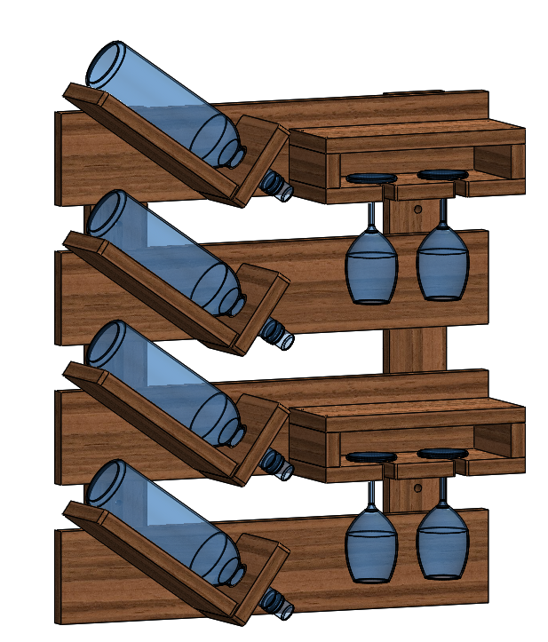 DIY Wooden Wine Rack – Woodworking Plan & Assembly Guide (PDF Download)