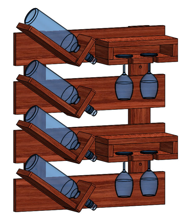 DIY Wooden Wine Rack – Woodworking Plan & Assembly Guide (PDF Download)