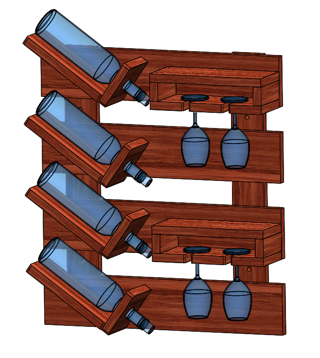 DIY Wooden Wine Rack – Woodworking Plan & Assembly Guide (PDF Download)
