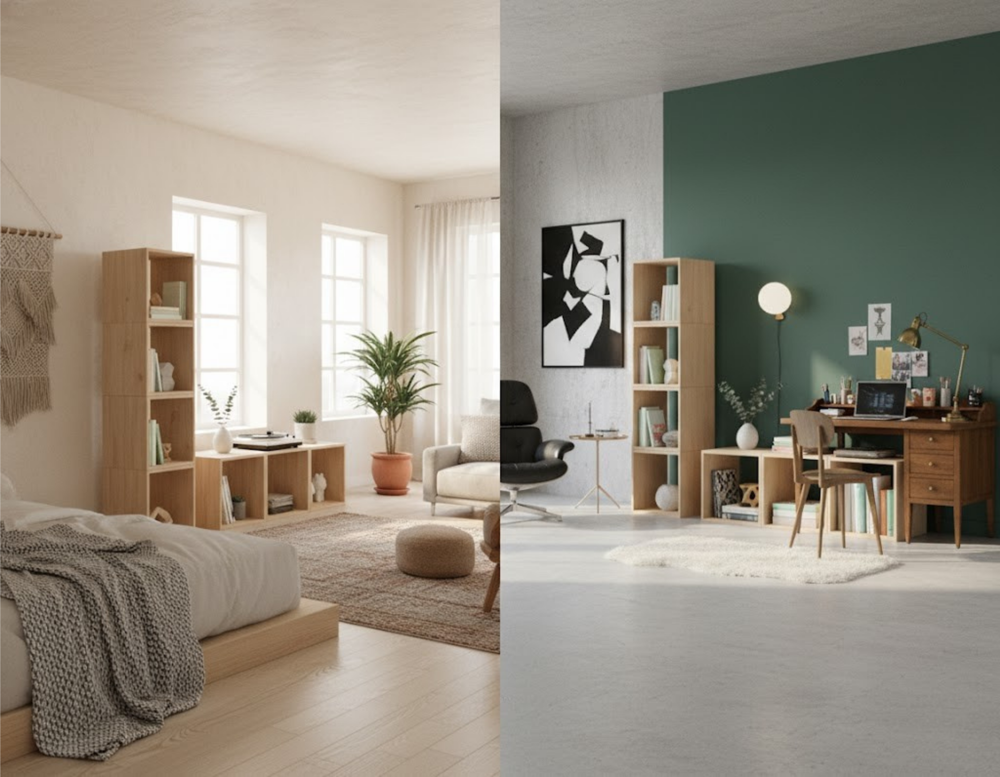 Beginner Modular Cube Shelf Plan  – Simple Plywood DIY Storage