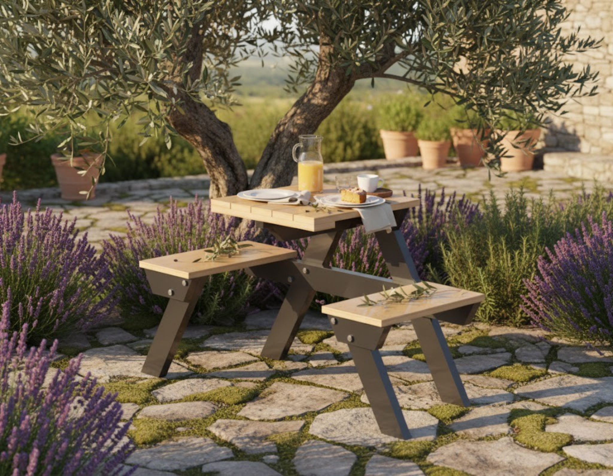 Heavy-Duty Picnic Table Plans (4 Seater) | M12 Bolt Design for Maximum Durability | Imperial & Metric PDF