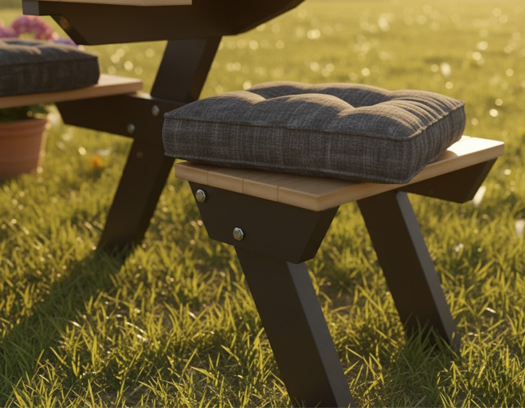 Heavy-Duty Picnic Table Plans (4 Seater) | M12 Bolt Design for Maximum Durability | Imperial & Metric PDF