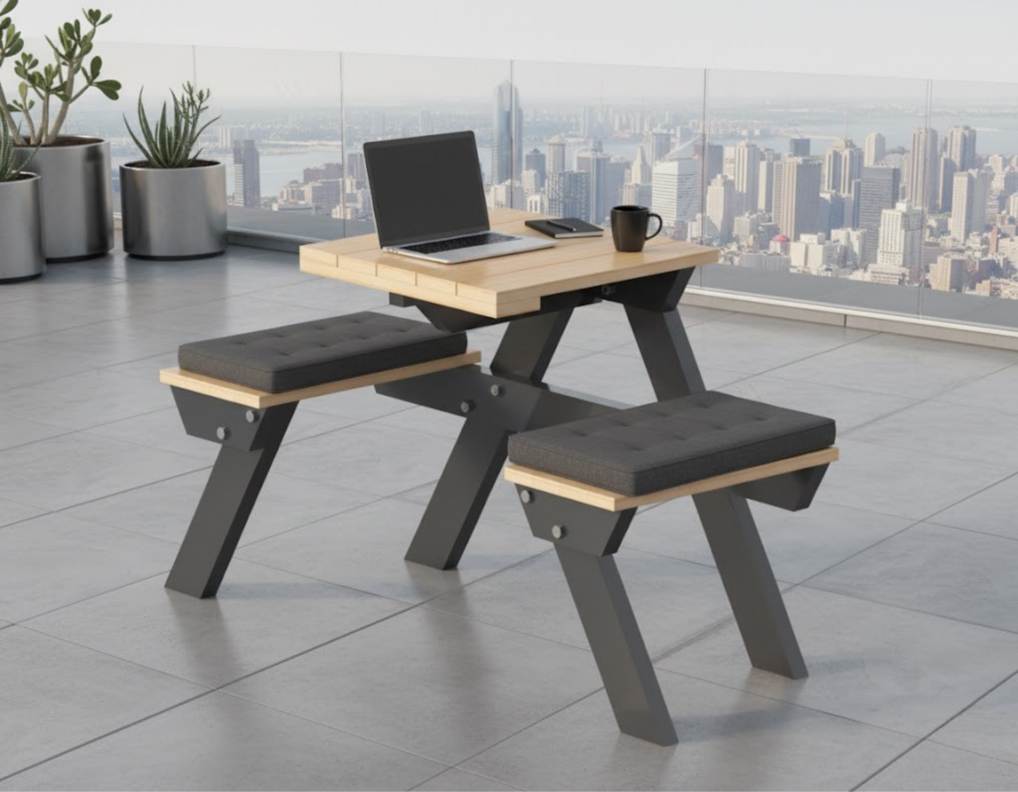 Heavy-Duty Picnic Table Plans (4 Seater) | M12 Bolt Design for Maximum Durability | Imperial & Metric PDF