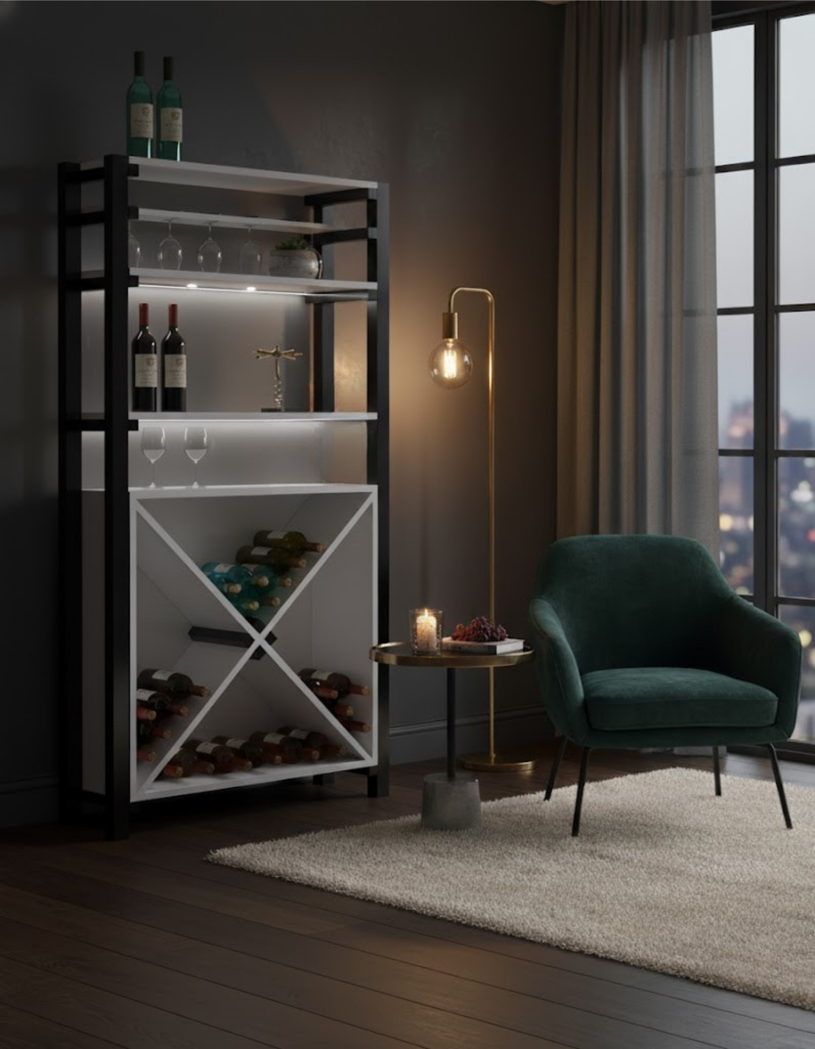 DIY Wine Rack Plan (Metric PDF) – Step-by-Step Woodworking Project for Home Bar