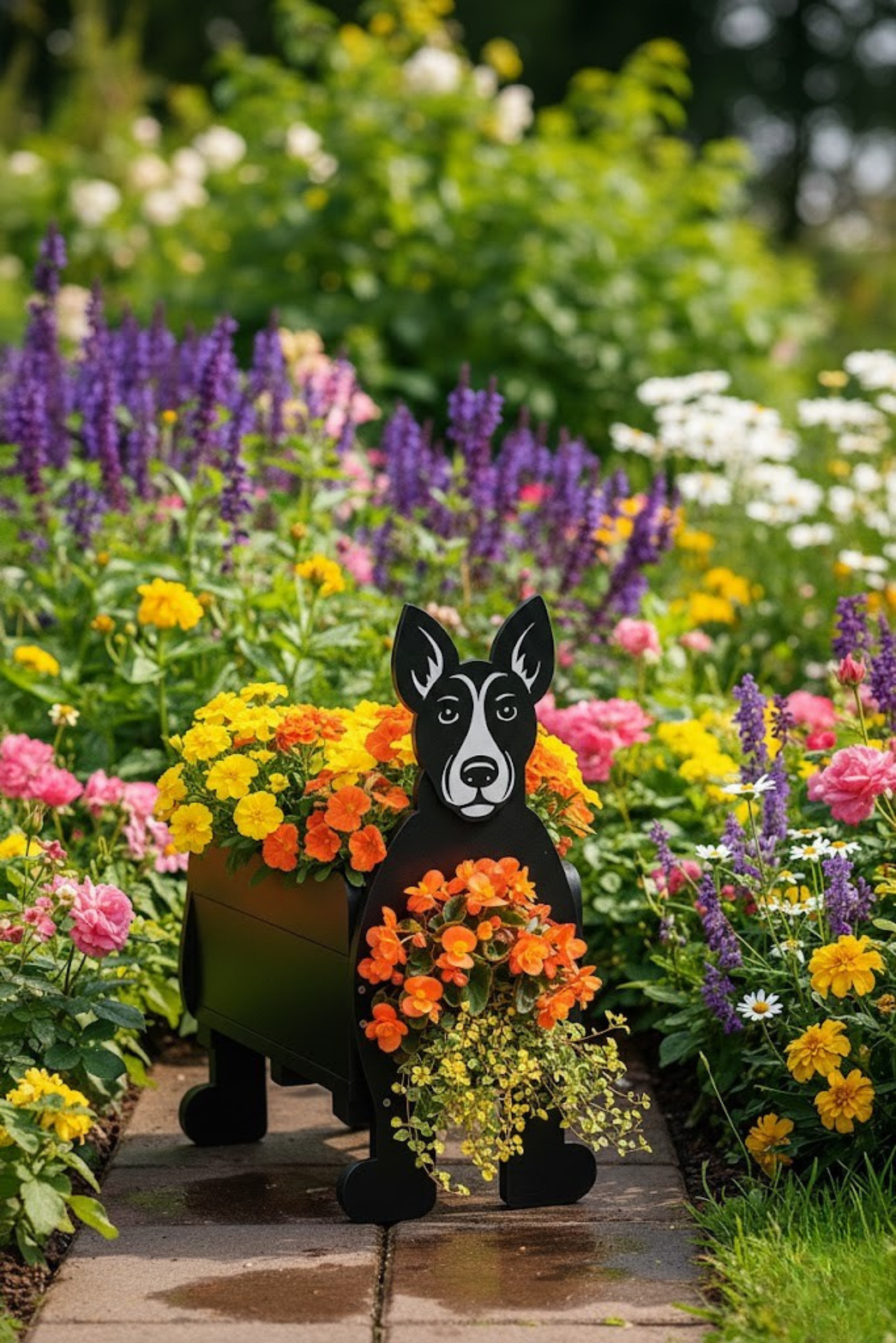 DIY Dog Planter Template (PDF) – Beginner Woodworking Guide for Garden Decor | Instant Download