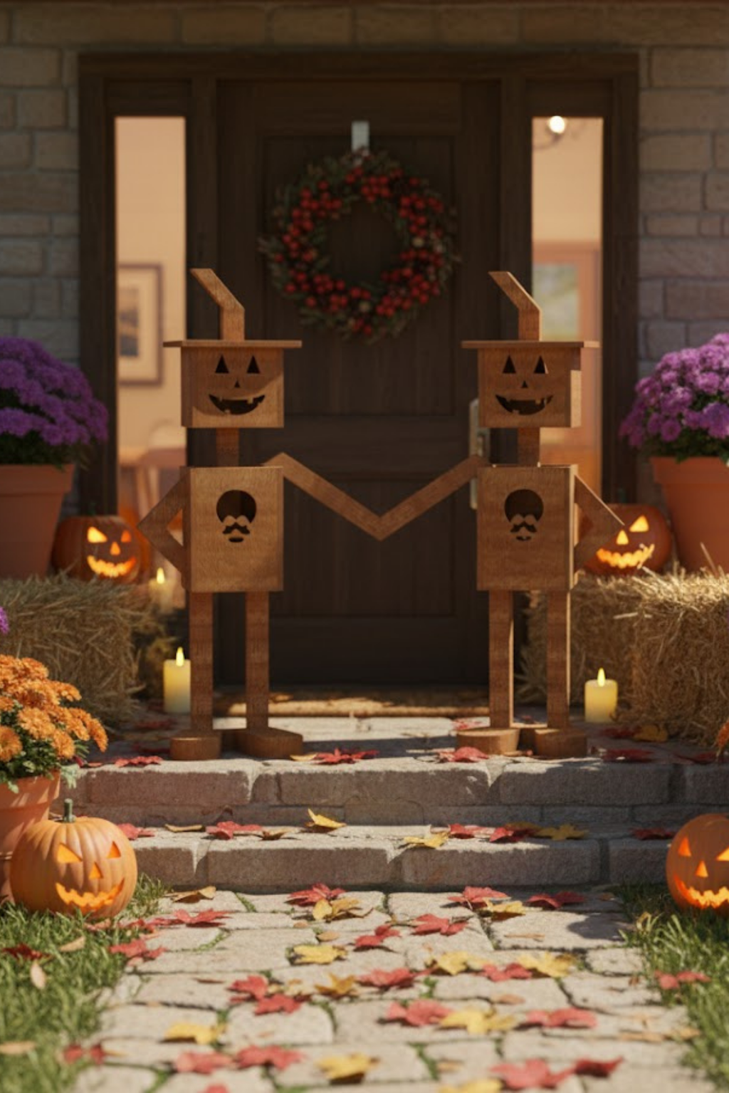 DIY Wooden Pumpkin Friends Plan  – Easy Step-by-Step Fall Decor Blueprint