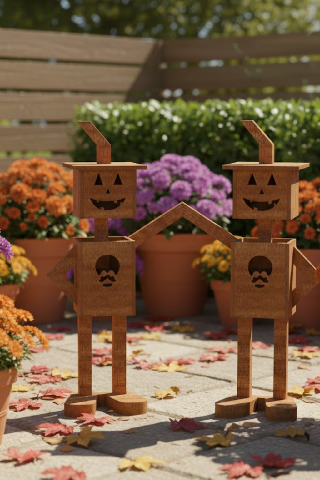 DIY Wooden Pumpkin Friends Plan  – Easy Step-by-Step Fall Decor Blueprint