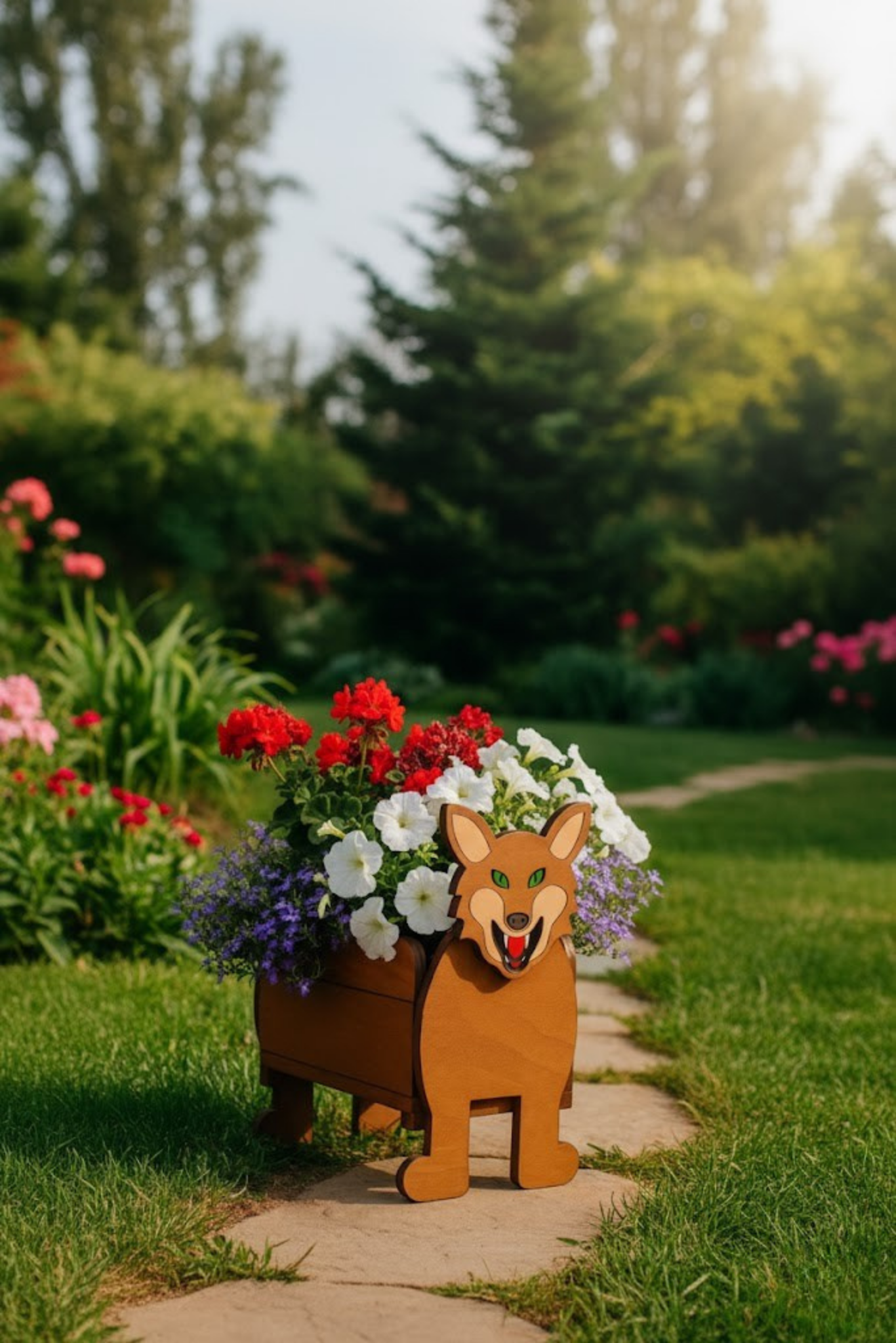 DIY Fox Planter Template (PDF) – Beginner Woodworking Guide for Garden Decor | Instant Download