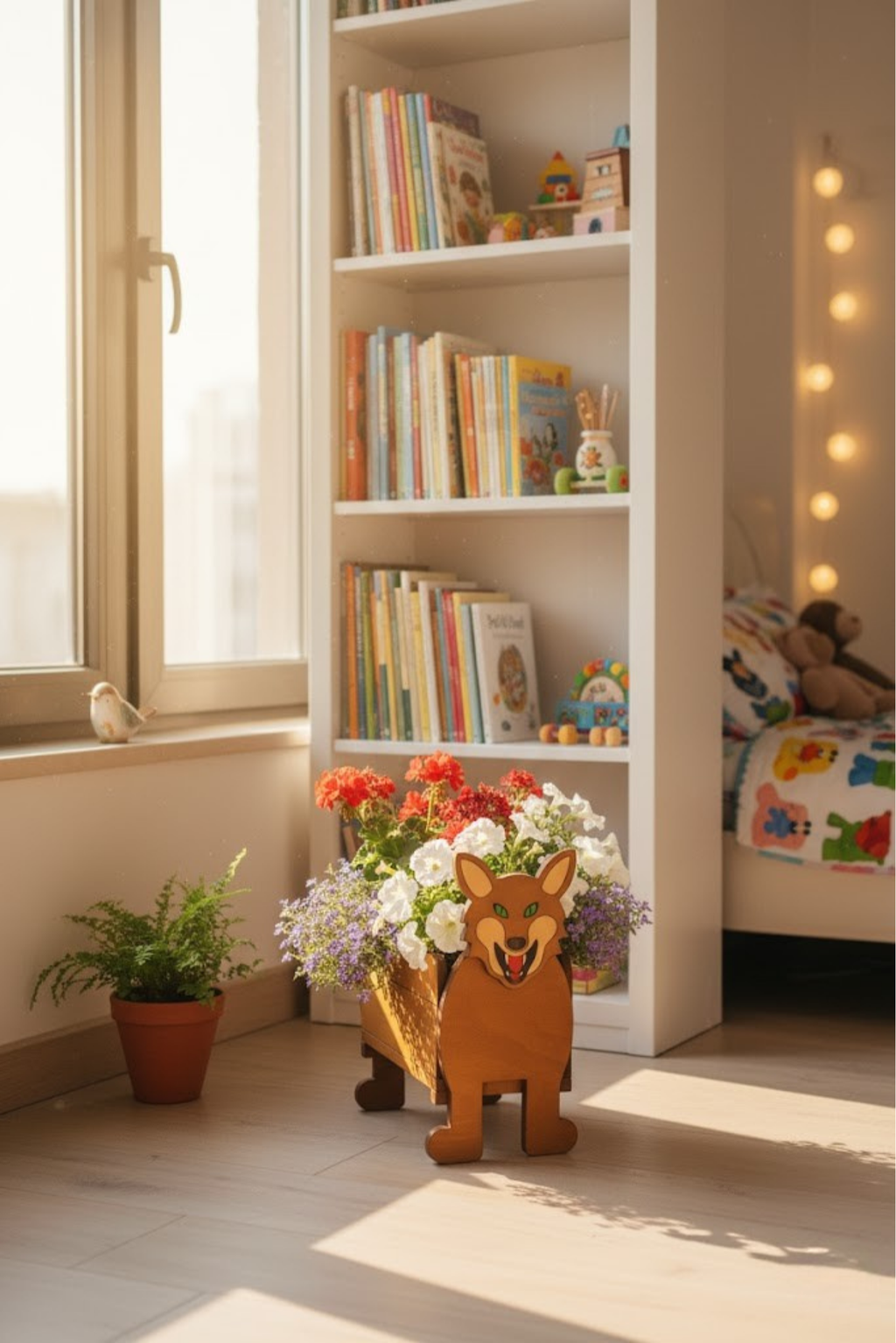 DIY Fox Planter Template (PDF) – Beginner Woodworking Guide for Garden Decor | Instant Download