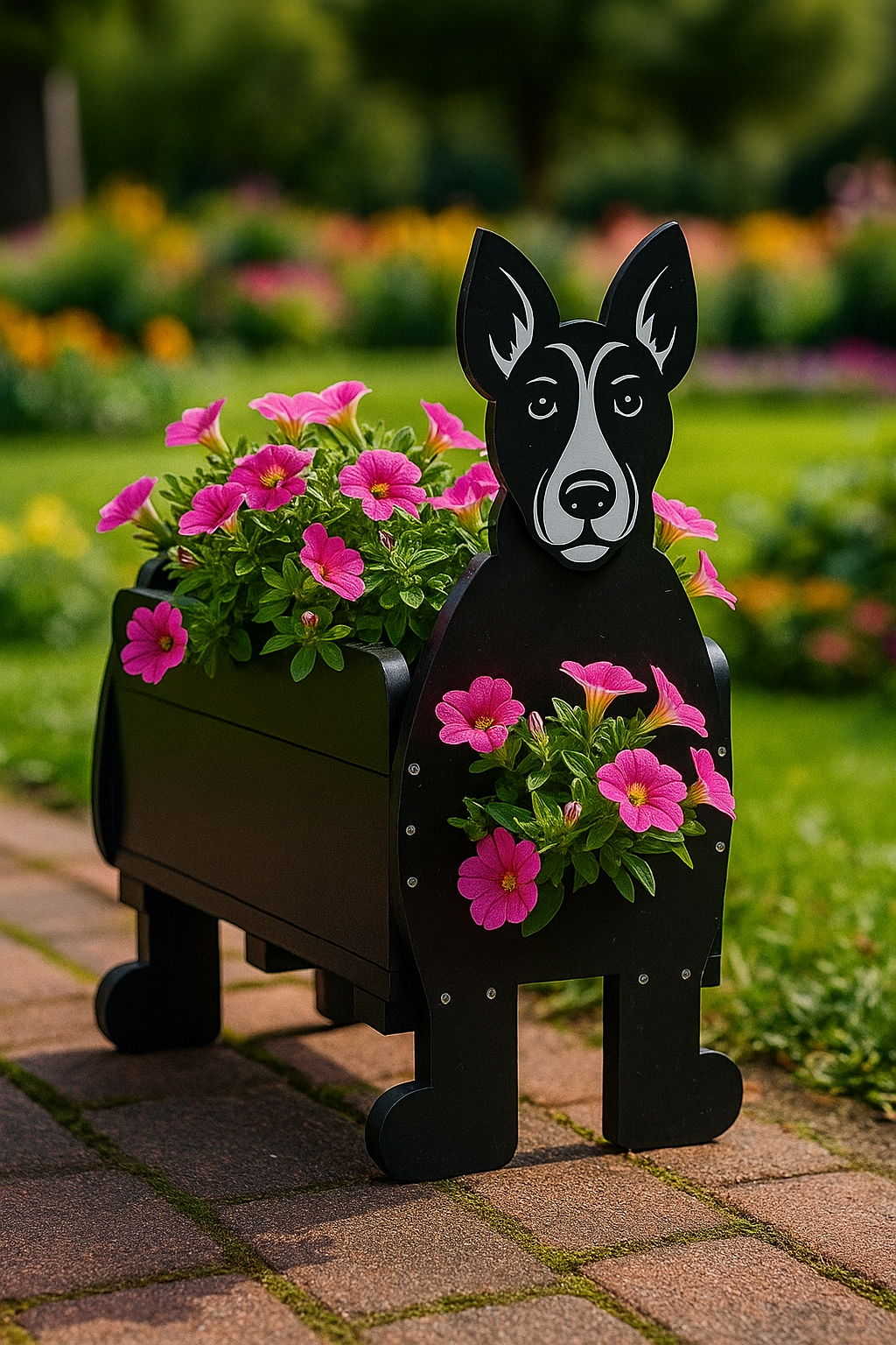 Dog Shaped Wooden Flower Pot – DIY Woodworking Plan (PDF Download)