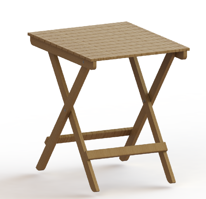 DIY Folding Wooden Table Kit – Sturdy & Space-Saving | Walnut Finish